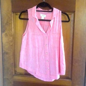 Pink Maeve button down top by Anthro.